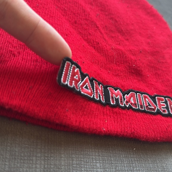 Vintage Blind Skateboards Beanie / Reaper / Red / Iron Maiden - Picture 4 of 8